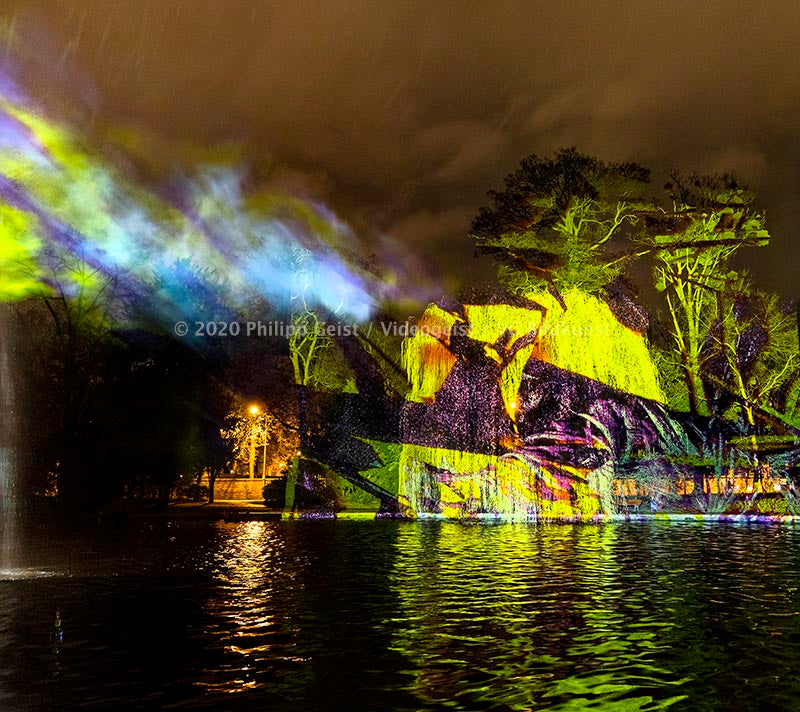 Frankfurt Bethmannpark Luminale 2020 Ariadnes Night (signed + Frame)