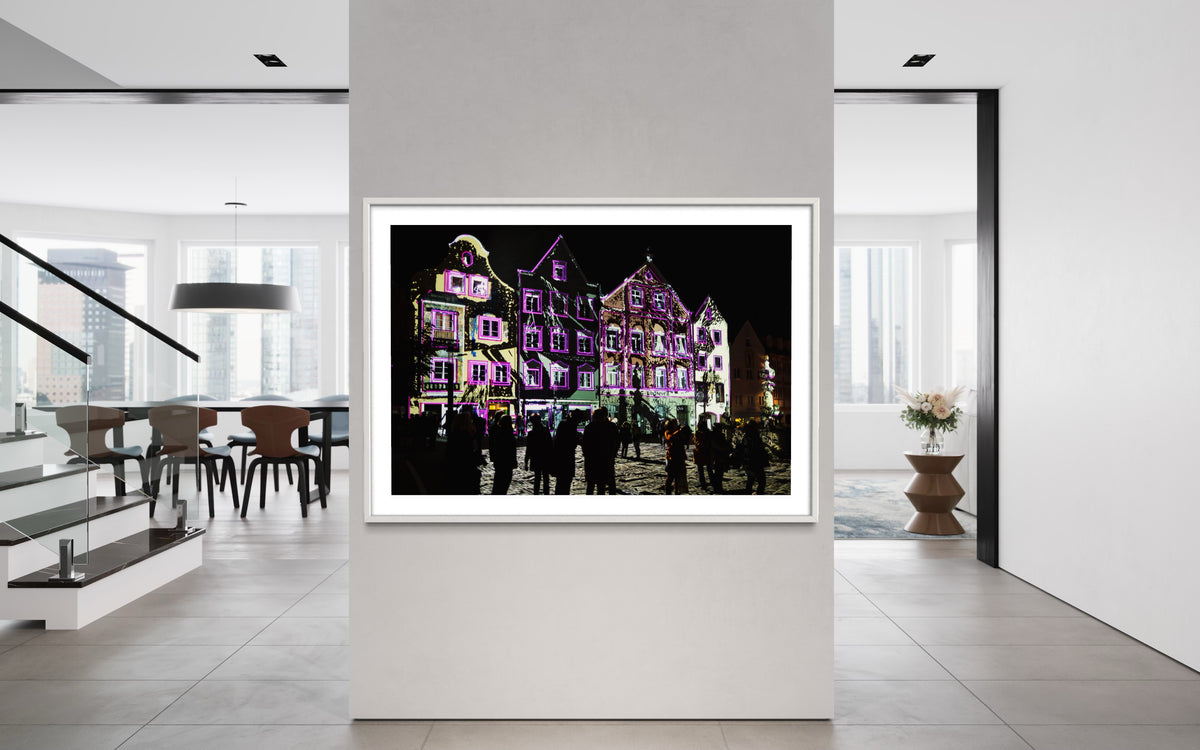 Weilheim 1. Lichtkunst Festival Weilheim Fades 2016 (signed + Frame)