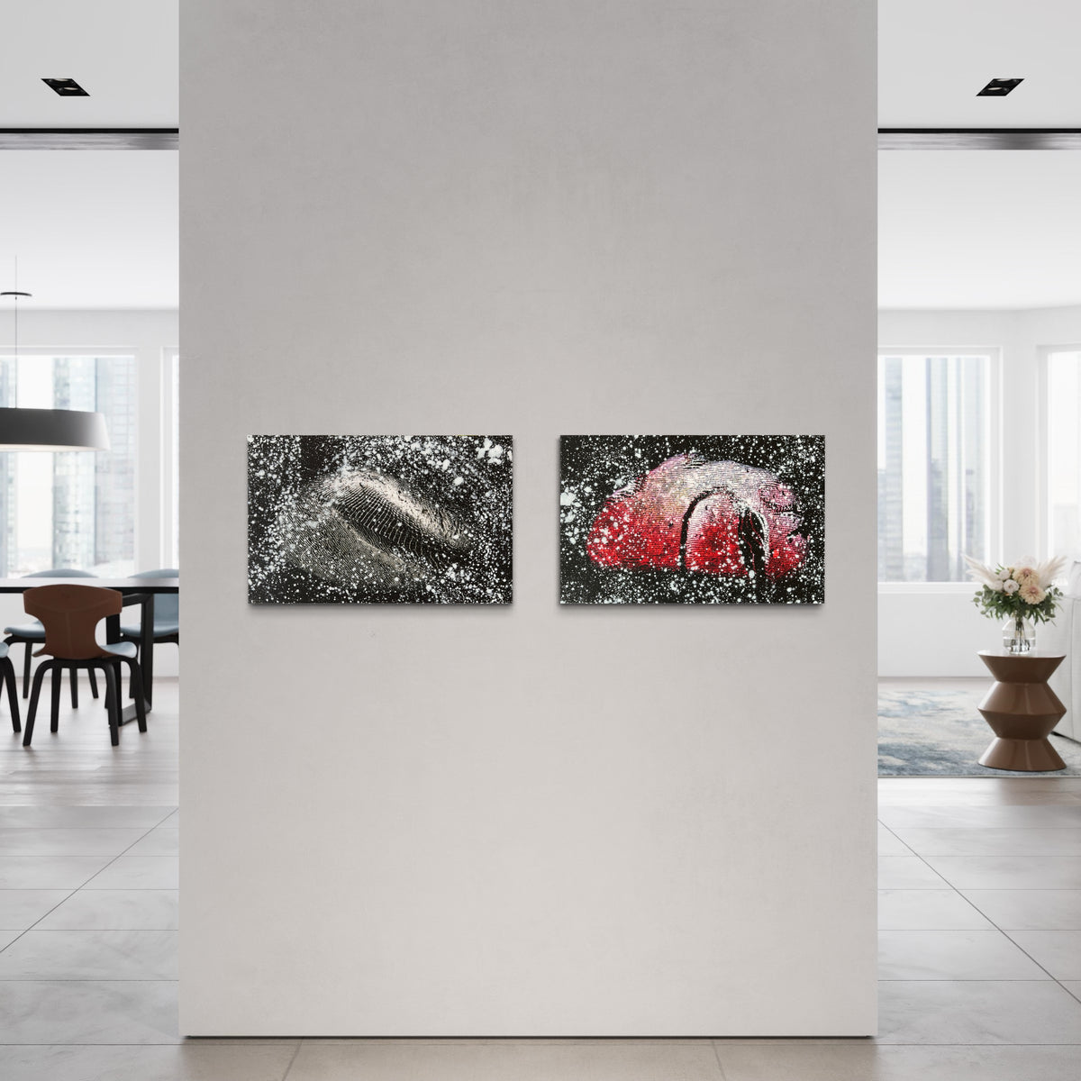 Overpainting on Canvas 2022 // Hidden Places // Stone / Stein 2021