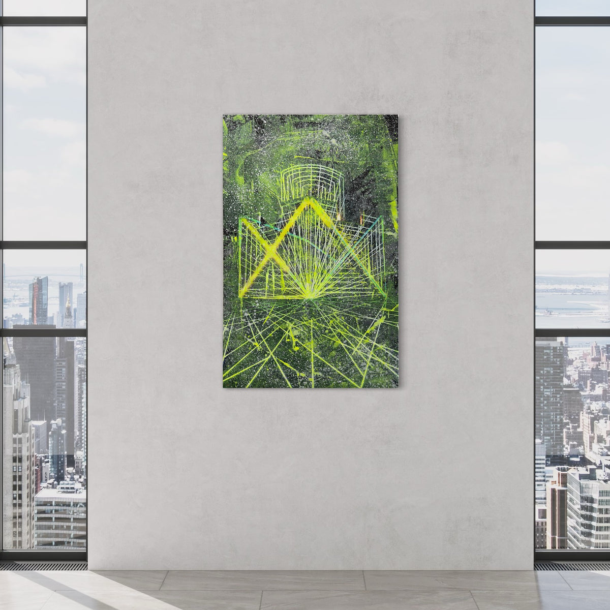 Overpainting on Canvas 2022 // Unna Time Cycles 2017 video installation