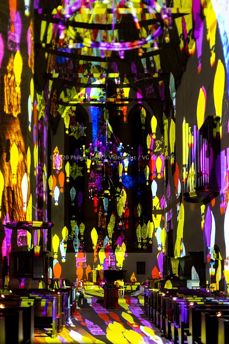 Erfurt Augustinerkirche AdventsLeuchten 2020 (signed + Frame)