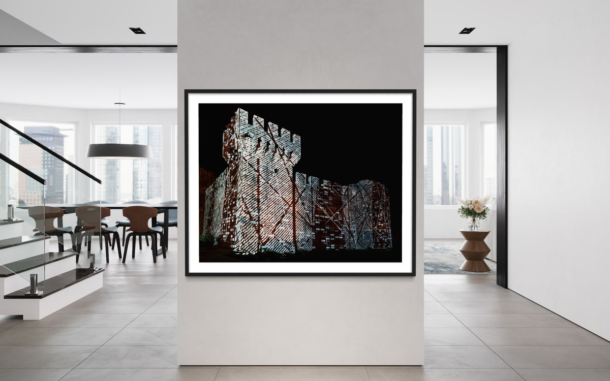 Trogir Fortress Kamerlengo Lighting up times 2017 (signed + Frame)
