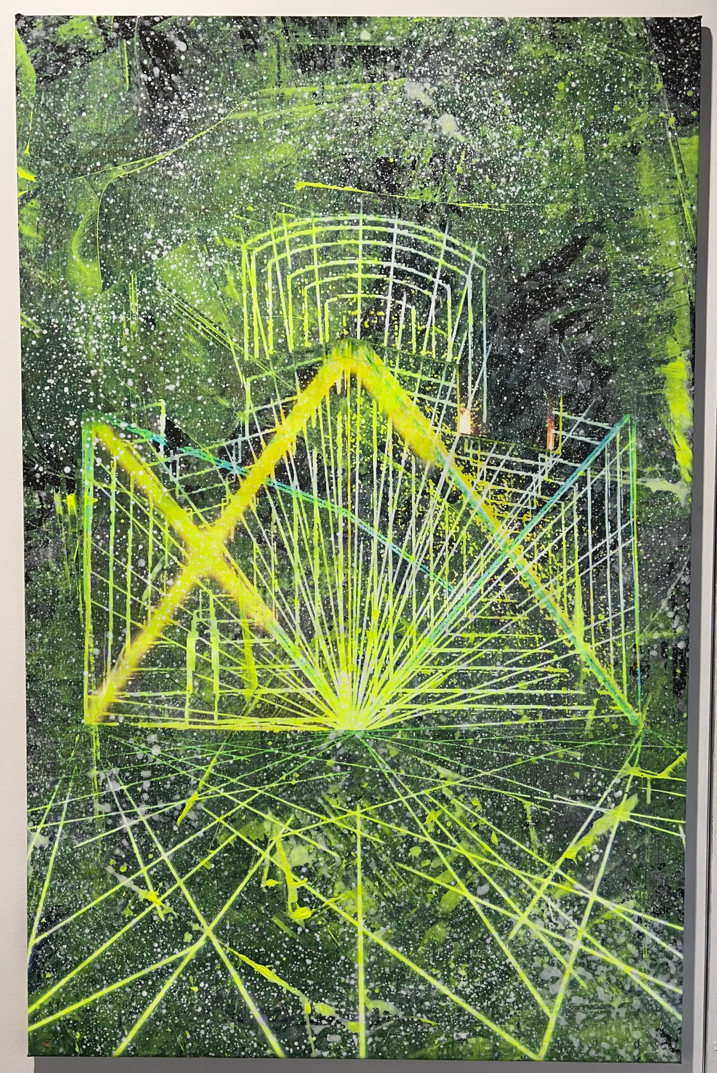 Overpainting on Canvas 2022 // Unna Time Cycles 2017 video installation