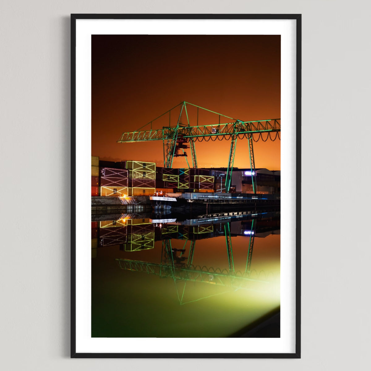 Stuttgart Hafen River of Words 2016 (signed + Frame)