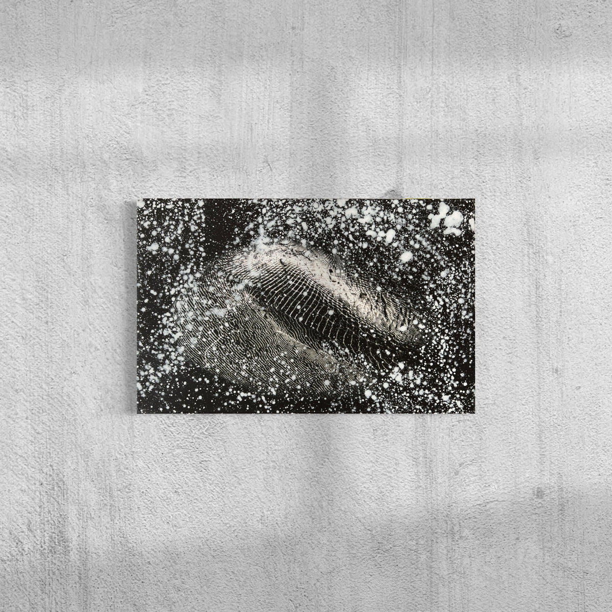 Overpainting on Canvas 2022 // Hidden Places // Stone / Stein 2021