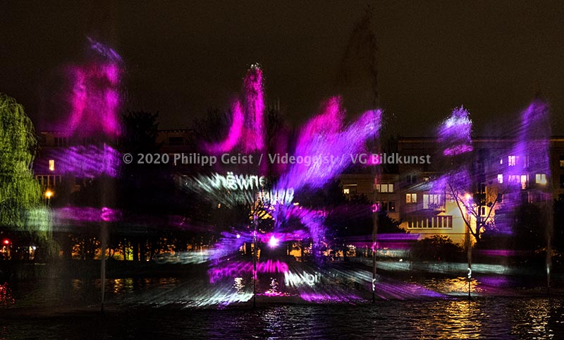 Frankfurt Bethmannpark Luminale 2020 Ariadnes Night (signed + Frame)