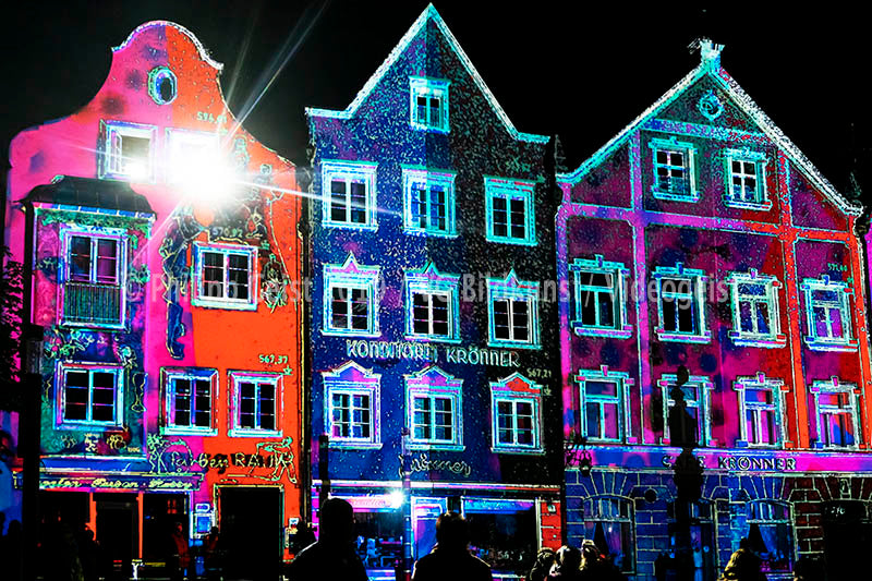 Weilheim 1.Lichtkunst Festival Weilheim drifts 2016 (signed + Frame)