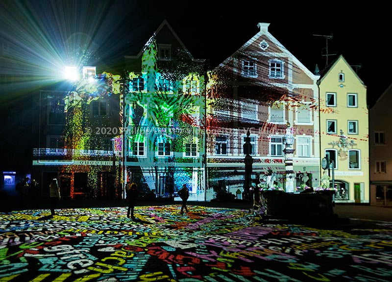 Weilheim 2.Lichtkunst Festival Weilheim Fades 2018 (signed + Frame)
