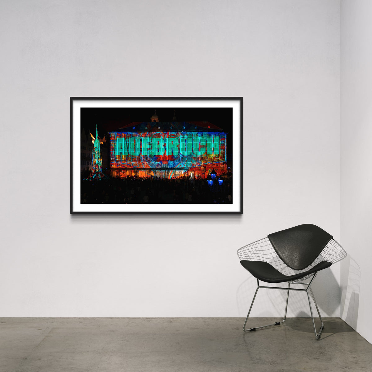 Nürnberg/ Nuremberg Rathaus „Into the Blue“ Blaue Nacht 2017 (signed + Frame)