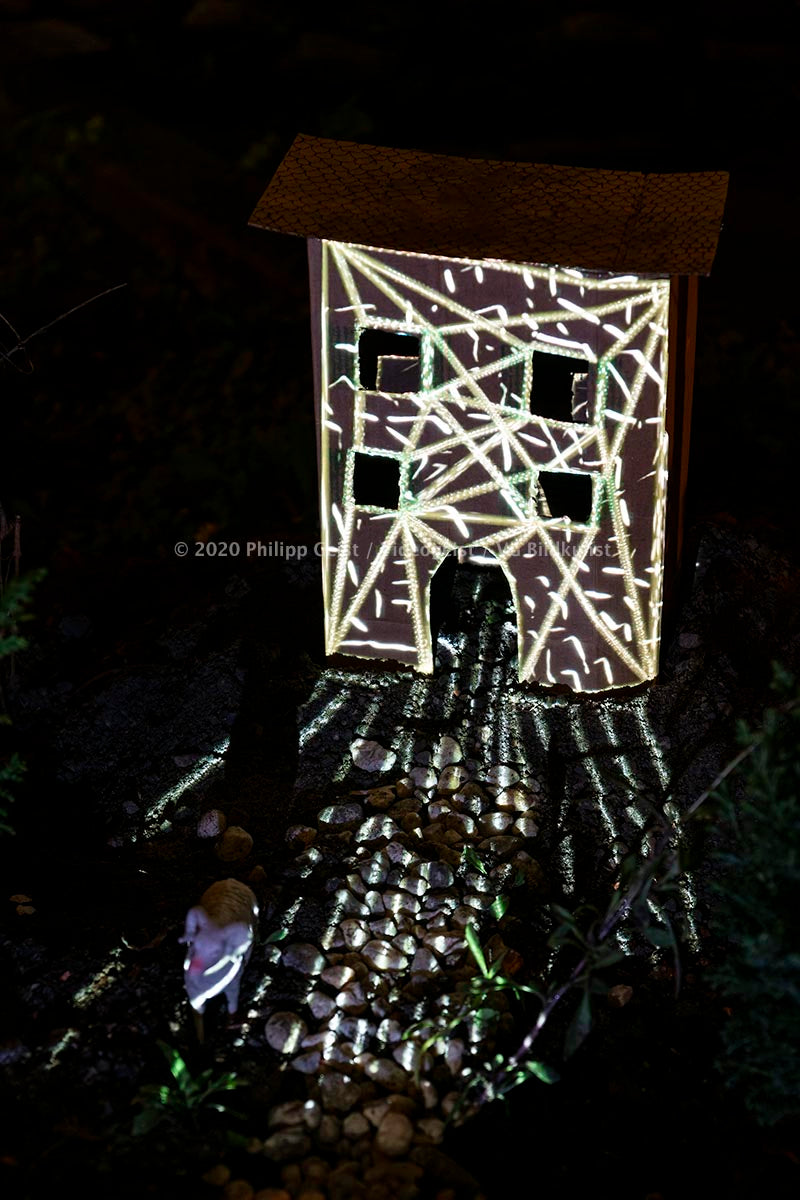 Berlin Hidden Places cardboard house / Papphaus 2020  (signed + Frame)