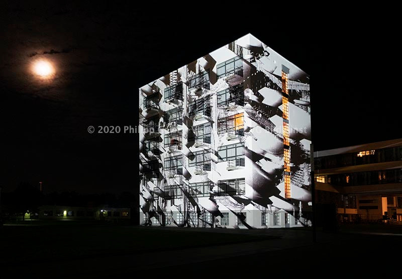Bauhaus Dessau "Light.Facade.Human" 100 Year Anniversary 2019 (signed + Frame)