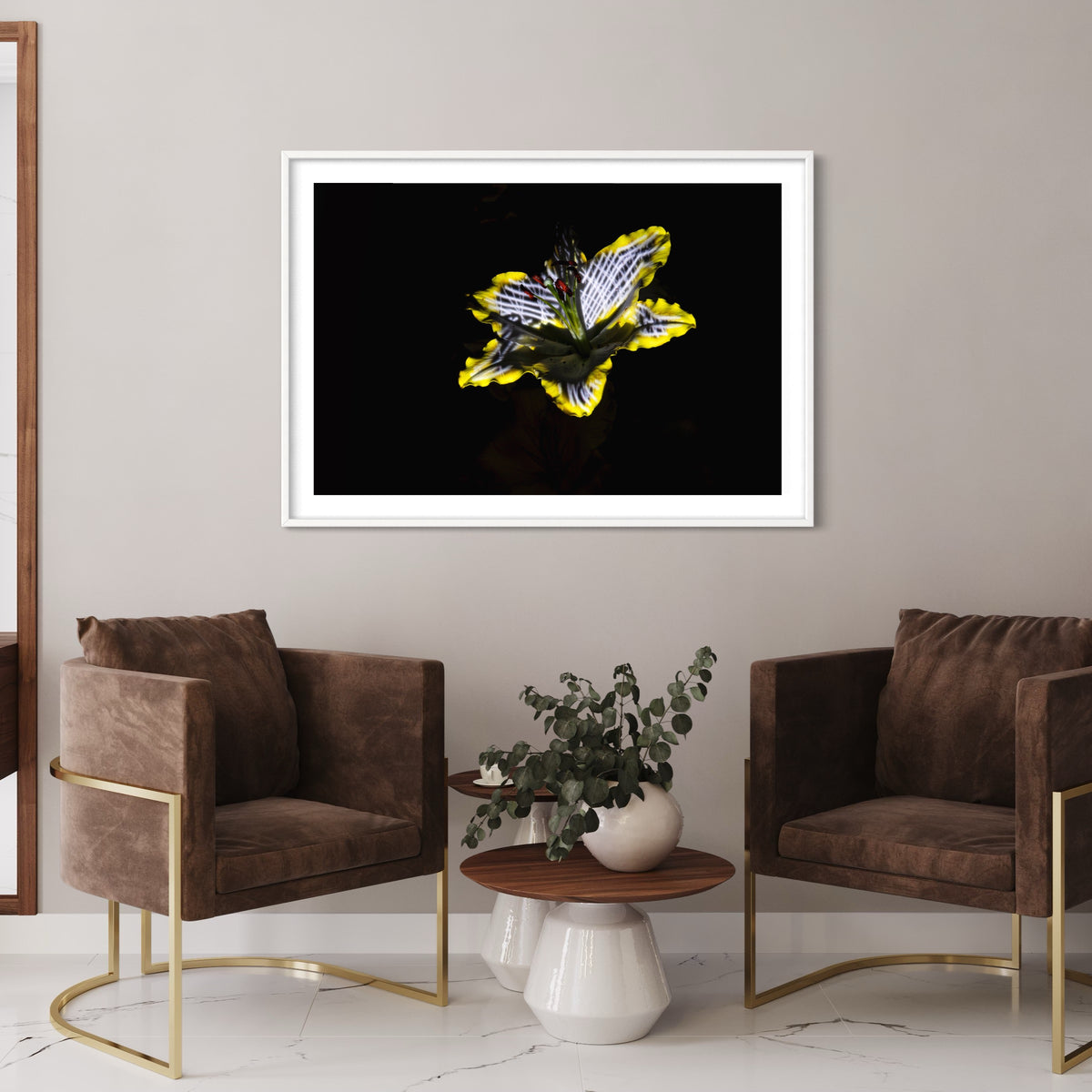 Hidden Places Lilie/ lily Flower 2019  (signed + Frame)