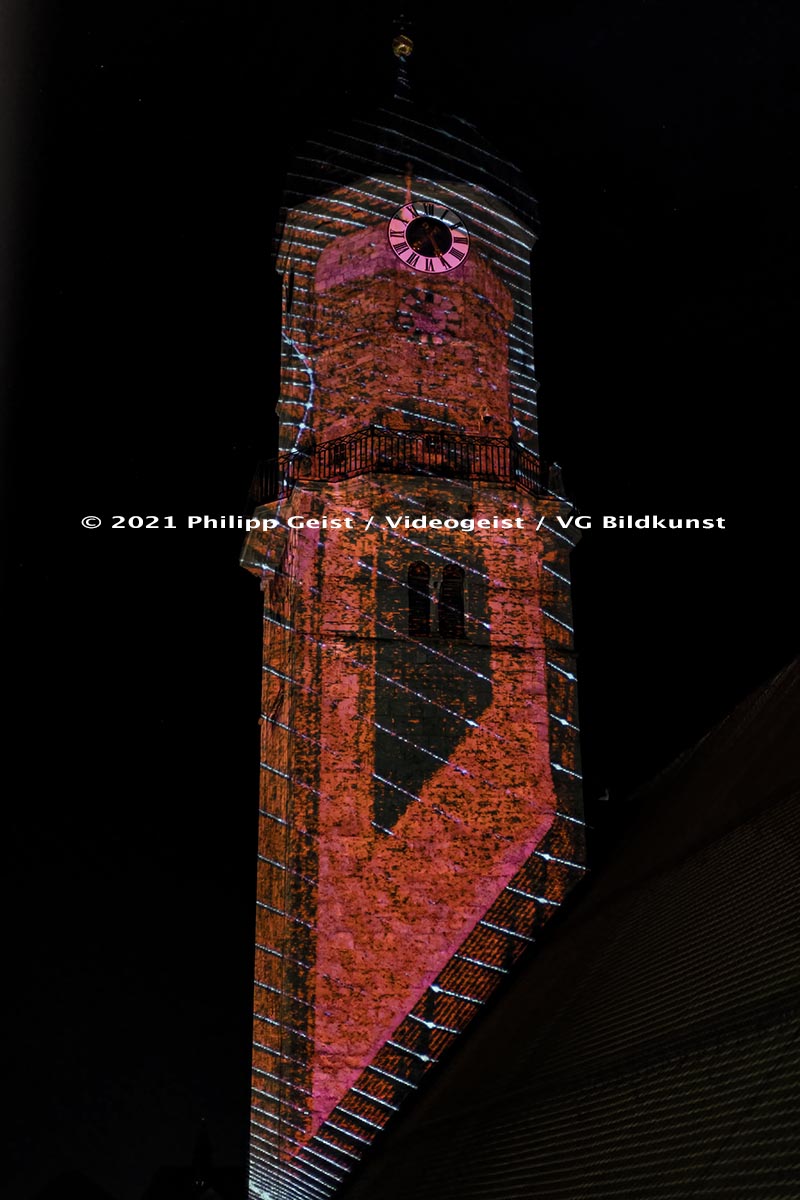 Weilheim Mariä Himmelfahrt Kirchturm „Hoffnungslicht“ 2021 (signed + Frame)