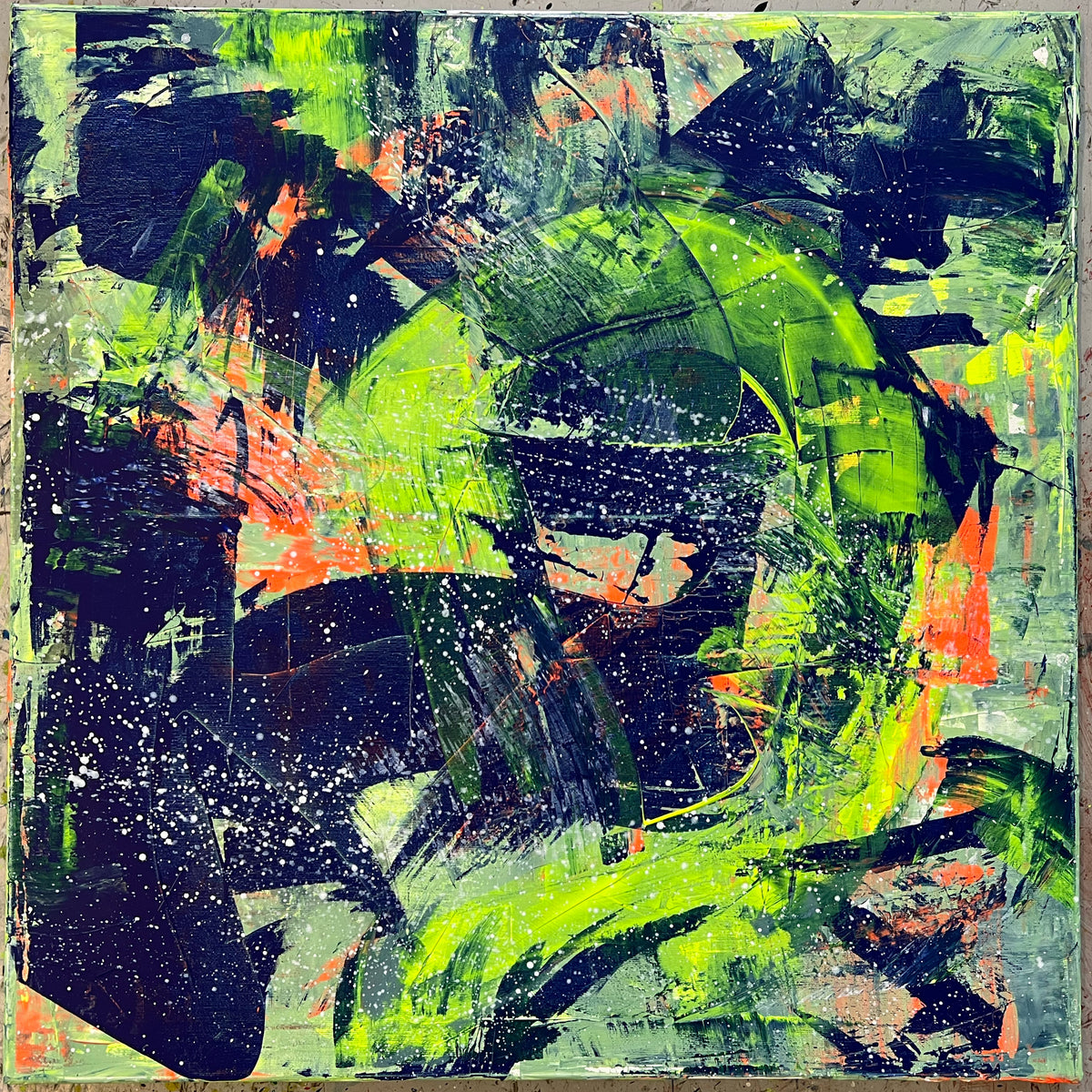 Untitled/ ohne Titel - Painting on Canvas 2022 (80x80cm)