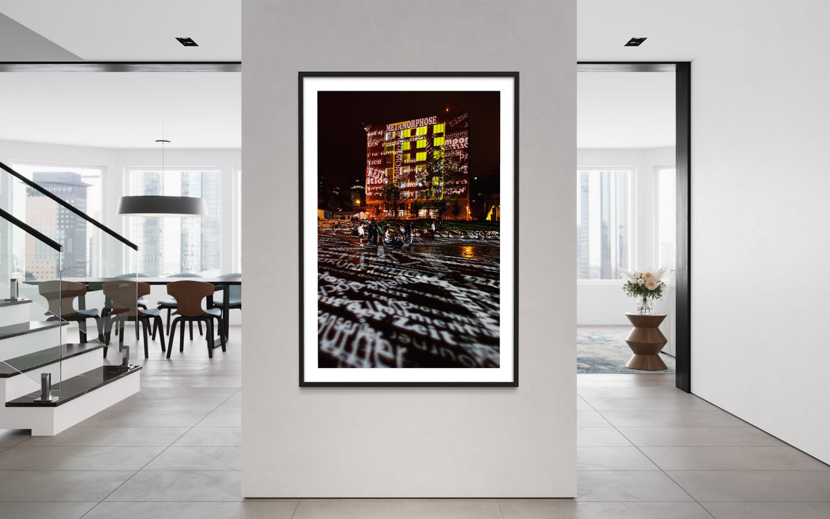 Montreal/ Canada 2010 Place Des Festival / Mutek Festival 2010 Time Drifts 2010 (signed + Frame)