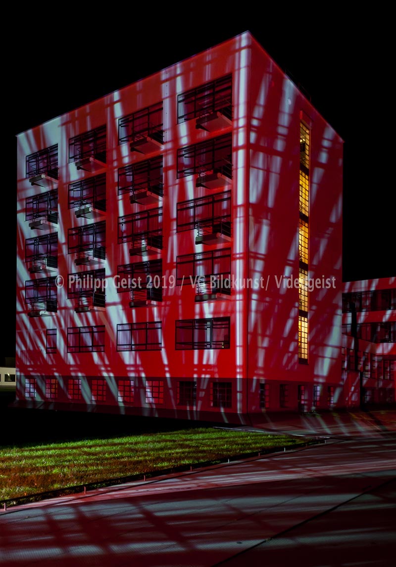 Bauhaus Dessau 2014 „Farbe Fassade Figur“ Bauhaus (signed + Frame)