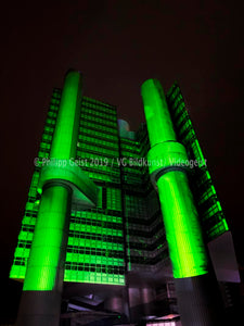 Munich/ München GREEN BUILDING 2015 HVB Tower 2015 (signed + Frame)