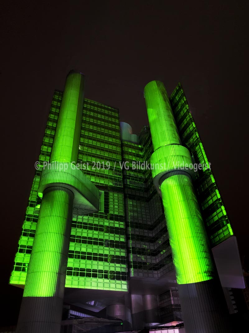 Munich/ München GREEN BUILDING 2015 HVB Tower 2015 (signed + Frame)