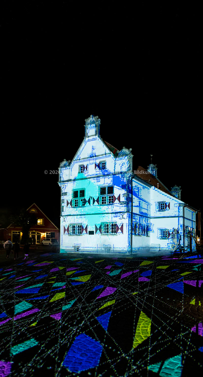 Schöppingen Rathaus "Lighting up times" 2019 (signed + Frame)