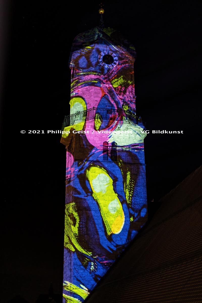 Weilheim Mariä Himmelfahrt Kirchturm „Hoffnungslicht“ 2021 (signed + Frame)