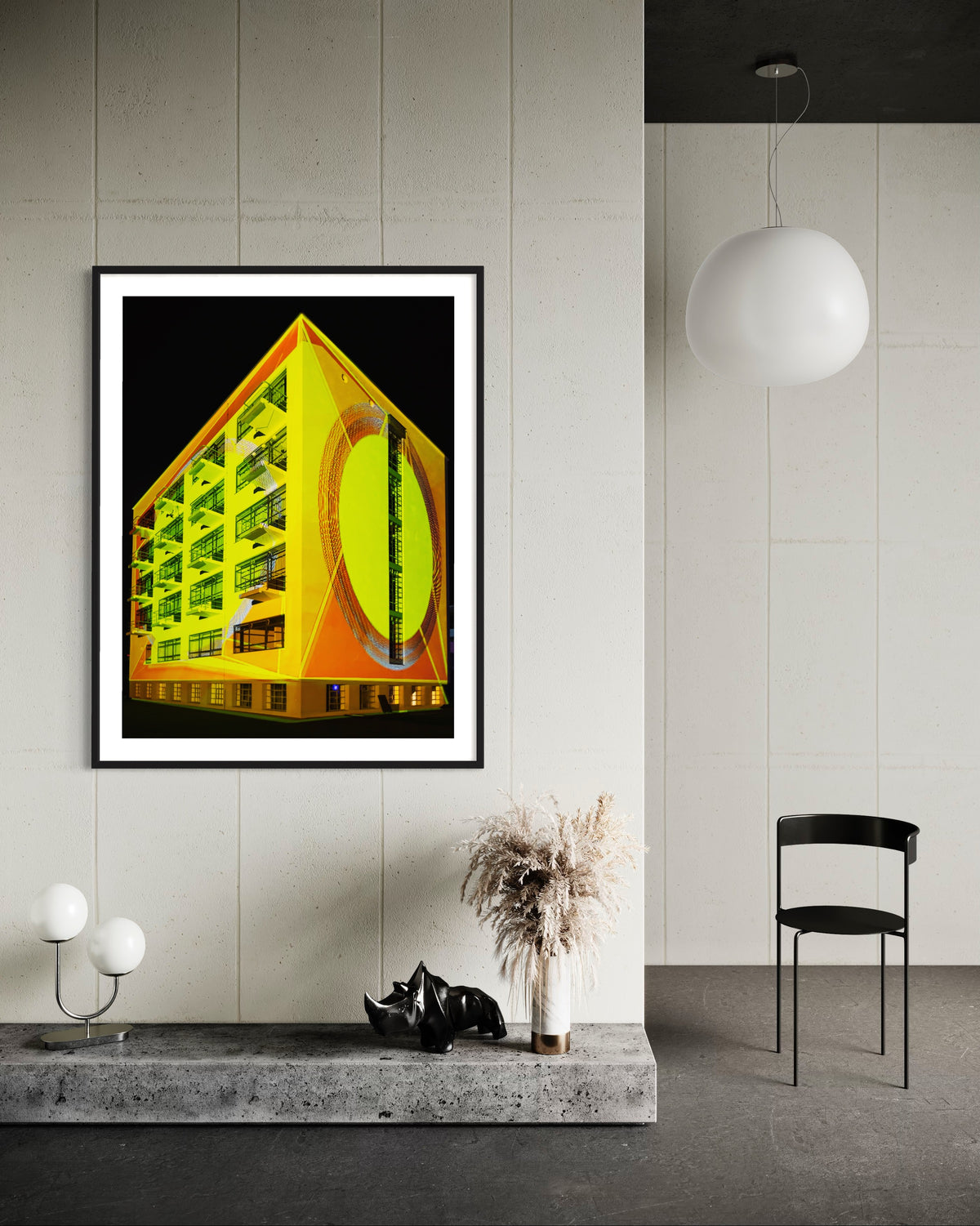 Bauhaus Dessau "Light.Facade.Human" 100 Year Anniversary 2019 (signed + Frame)