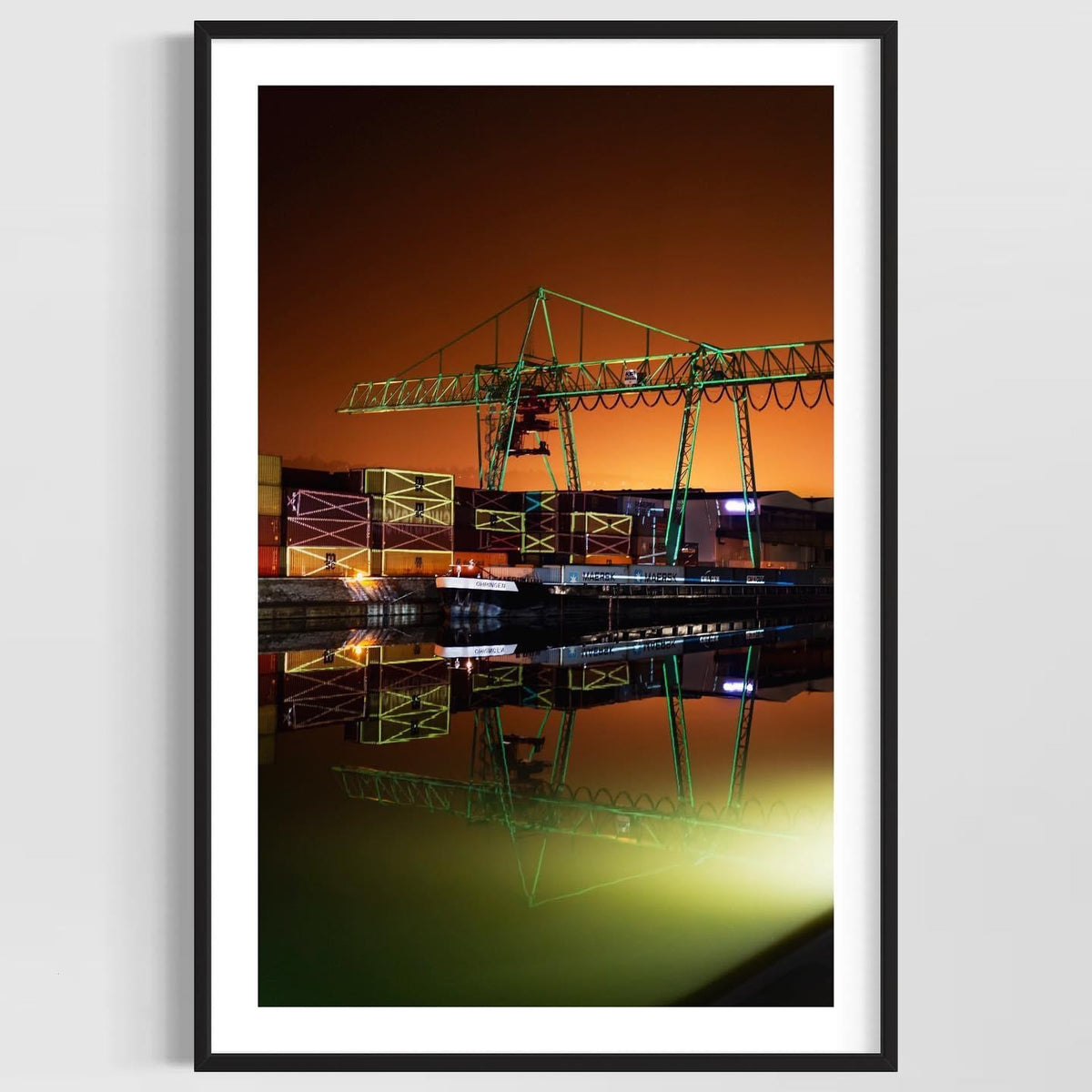 Stuttgart Hafen River of Words 2016 (signed + Frame)