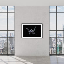 Load image into Gallery viewer, Hidden Places Origami Swan / Schwan 2020  (signed + Frame)
