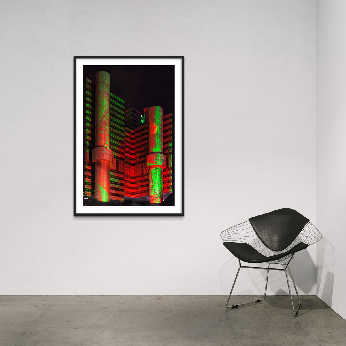 Munich/ München GREEN BUILDING 2015 HVB Tower 2015 (signed + Frame)