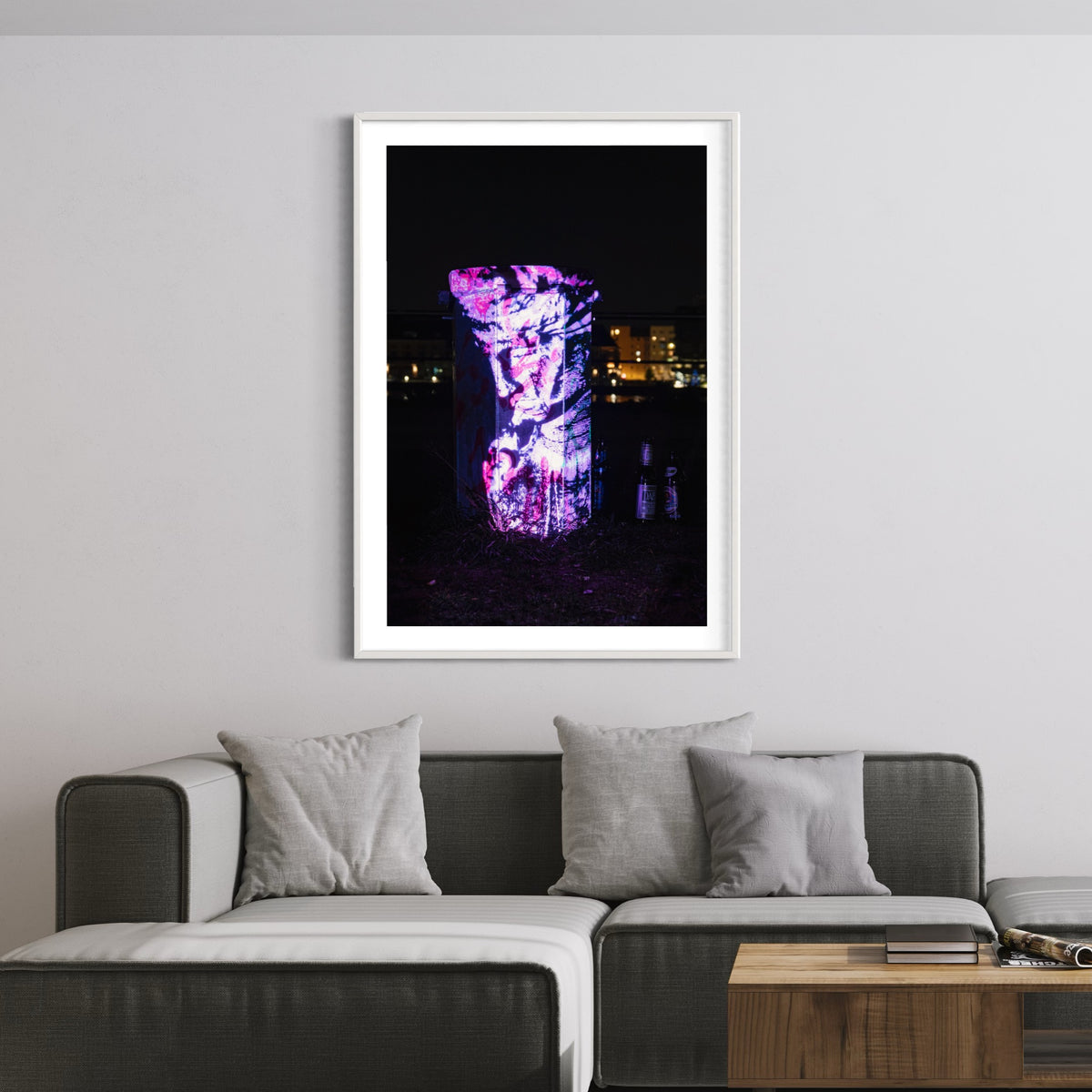 Berlin Hidden Places Garbage can/ Mülleimer 2020  (signed + Frame)