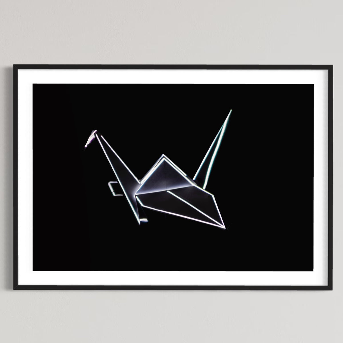 Hidden Places Origami Swan / Schwan 2020  (signed + Frame)