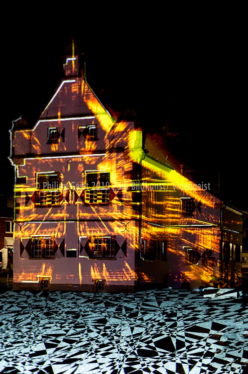 Schöppingen Rathaus "Lighting up times" 2019 (signed + Frame)