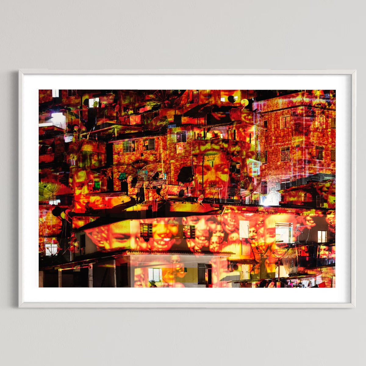 Brazil/ Brasilien Rio de Janeiro 2014 Santa Marta  (signed + Frame)