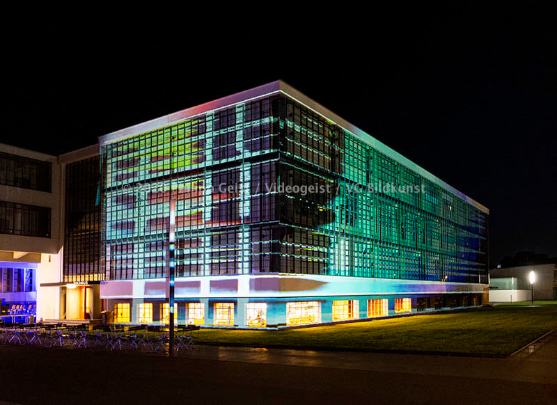 Bauhaus Dessau 2019 "Light. Facade. Human" 100 Year Anniversary 2019 (signed + Frame)