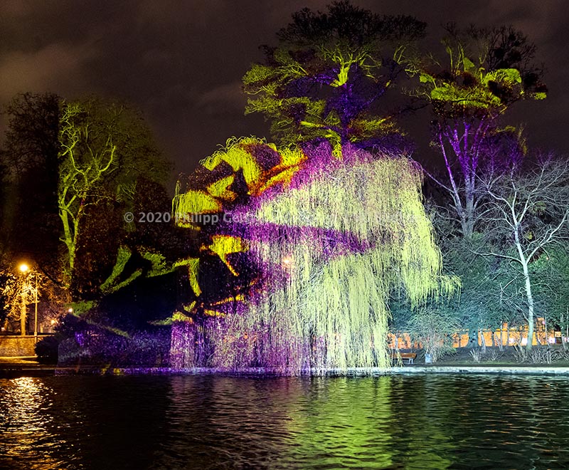 Frankfurt Bethmannpark Luminale 2020 Ariadnes Night (signed + Frame)