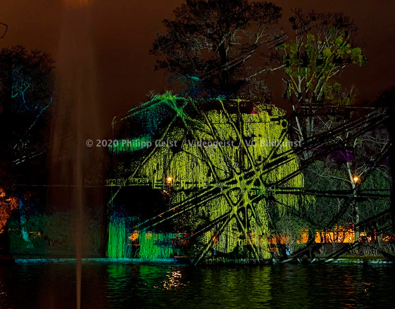 Frankfurt Bethmannpark Luminale 2020 Ariadnes Night (signed + Frame)