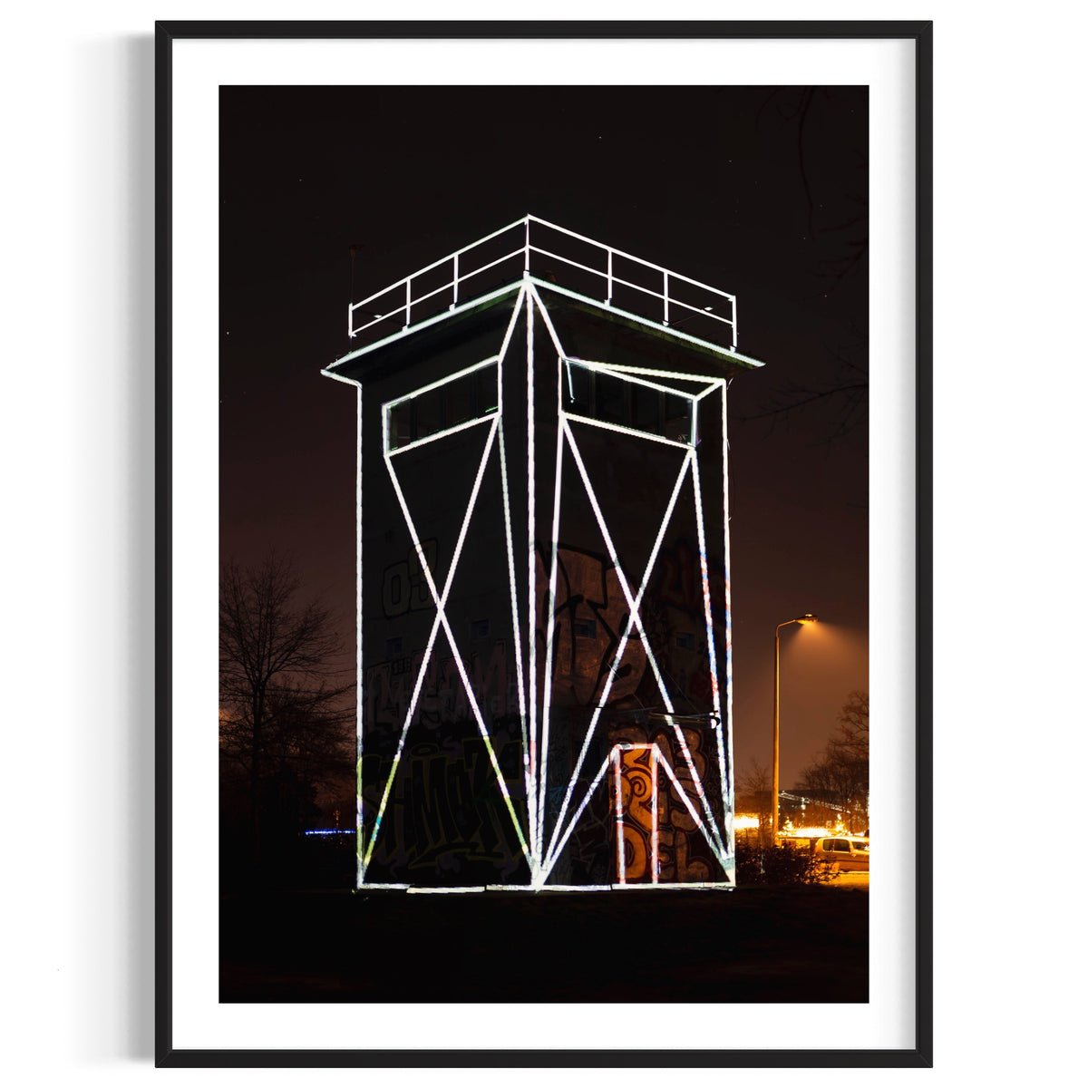 Hidden Places ehemaliger Wachturm DDR/ former Watchtower GDR 2016  (signed + Frame)