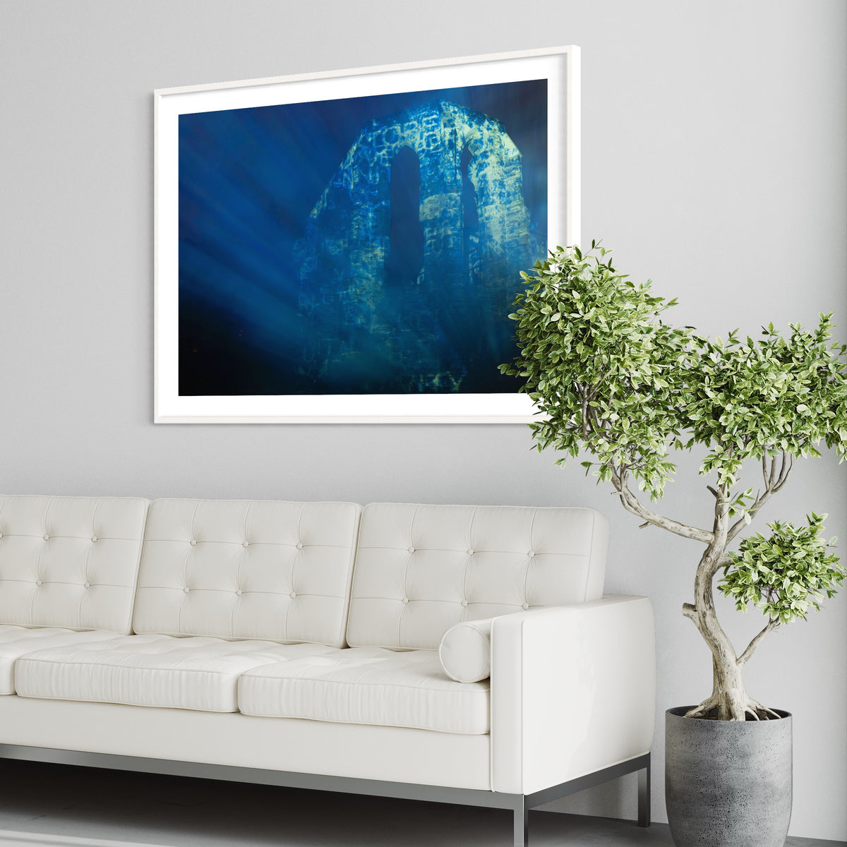 Oberwesel / (Rheinpartie/ Germany) 2009  "Liquid Memory" 2009 (signed + Frame)