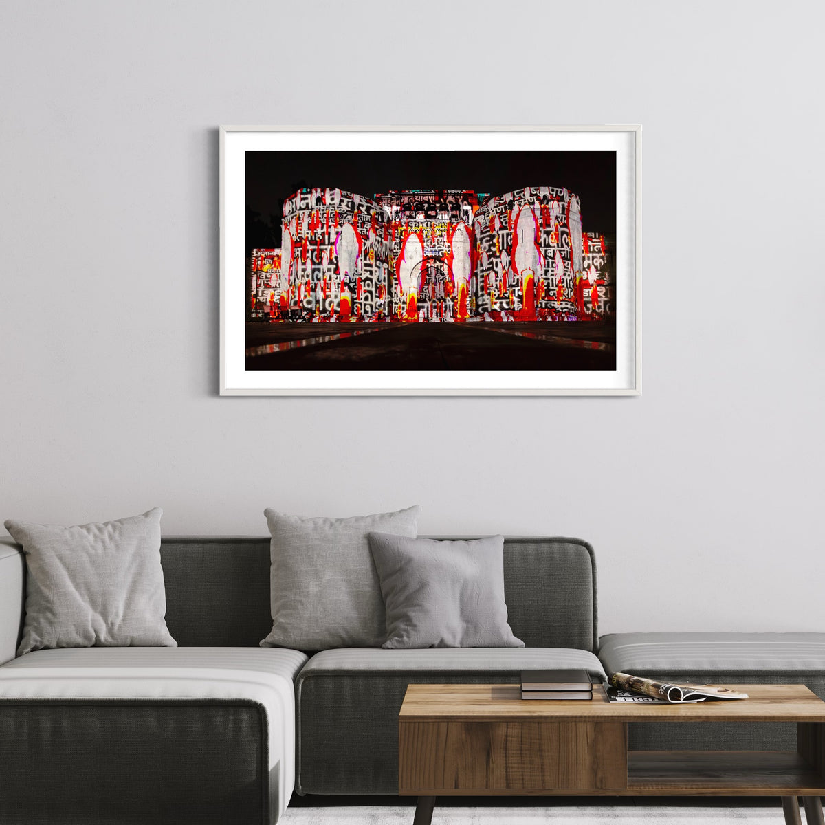 India/ Indien Shaniwarwada Fort  Diwali 2016 (signed + Frame)