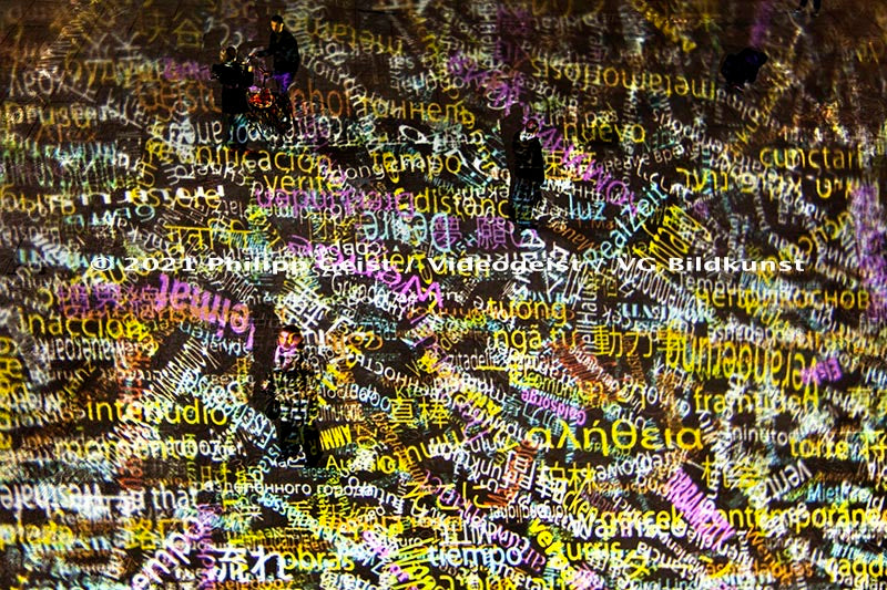 Berlin / Potsdamer / Platz Festival of Lights 2012 "Time Drifts - WORDS OF BERLIN" 10.-21 October 2012  (signed + Frame)