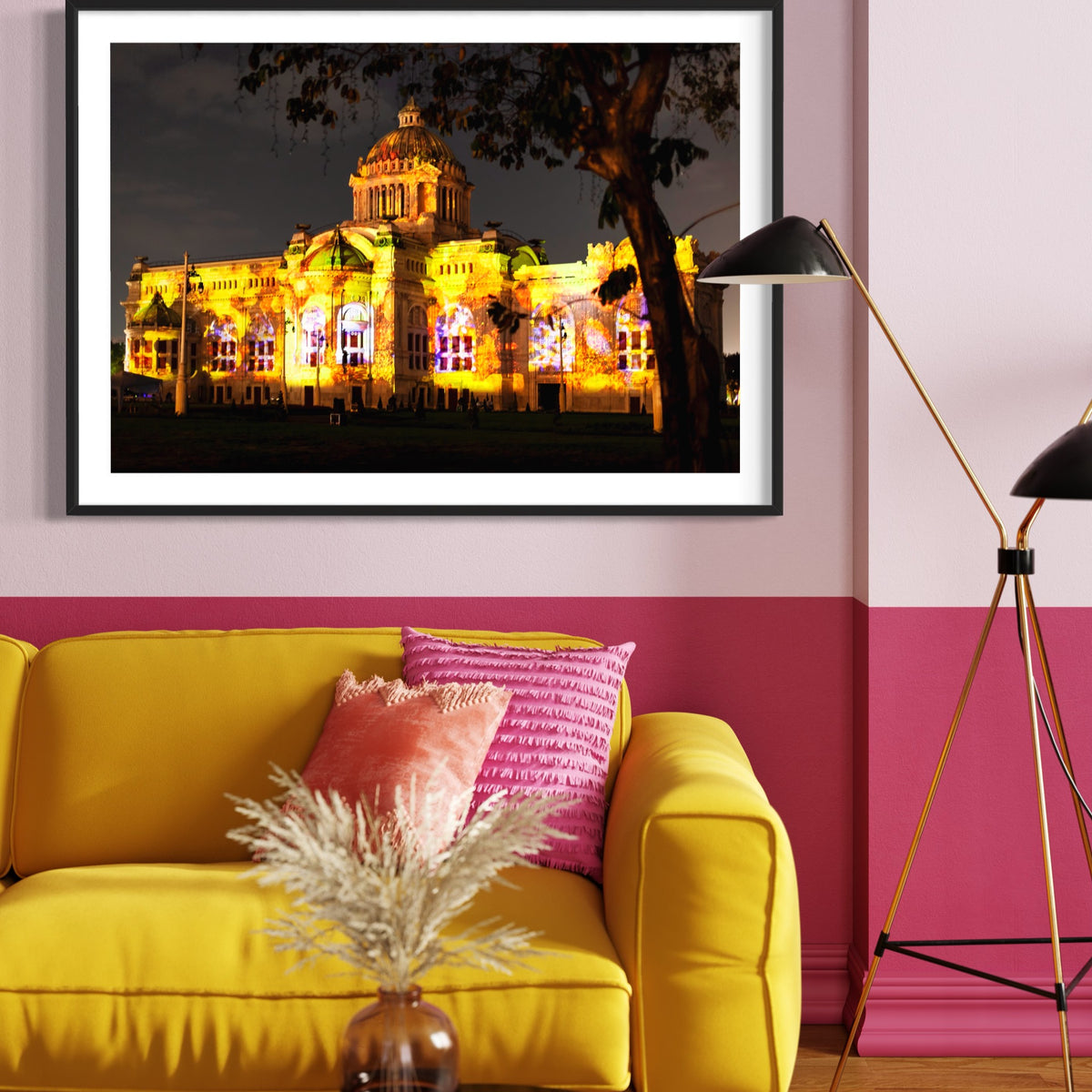 Bangkok / Thailand Ananta Smakhom Throne Hall 2009 (signed + Frame)