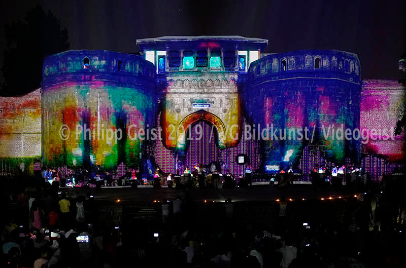 India/ Indien Shaniwarwada Fort  Diwali 2016 (signed + Frame)