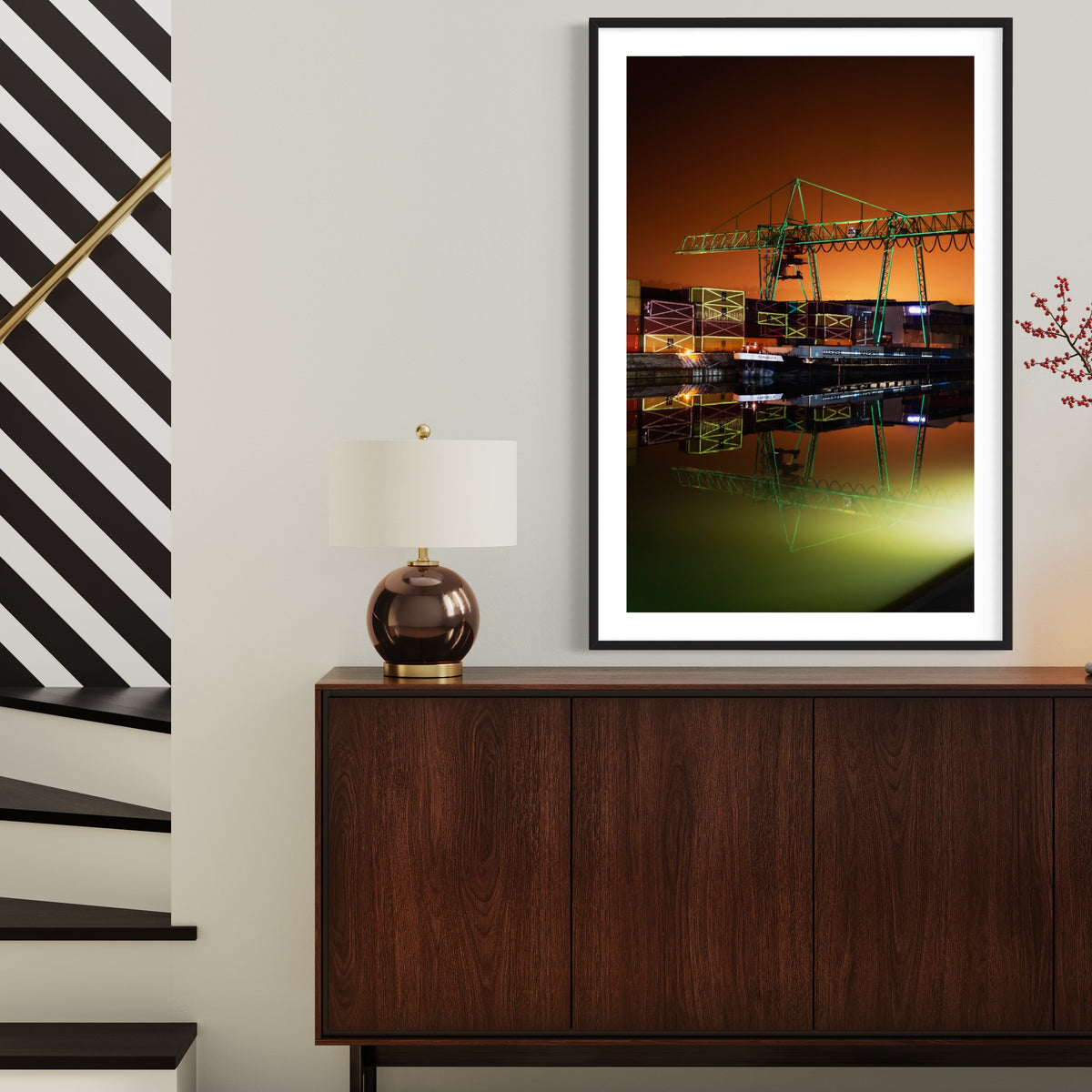 Stuttgart Hafen River of Words 2016 (signed + Frame)