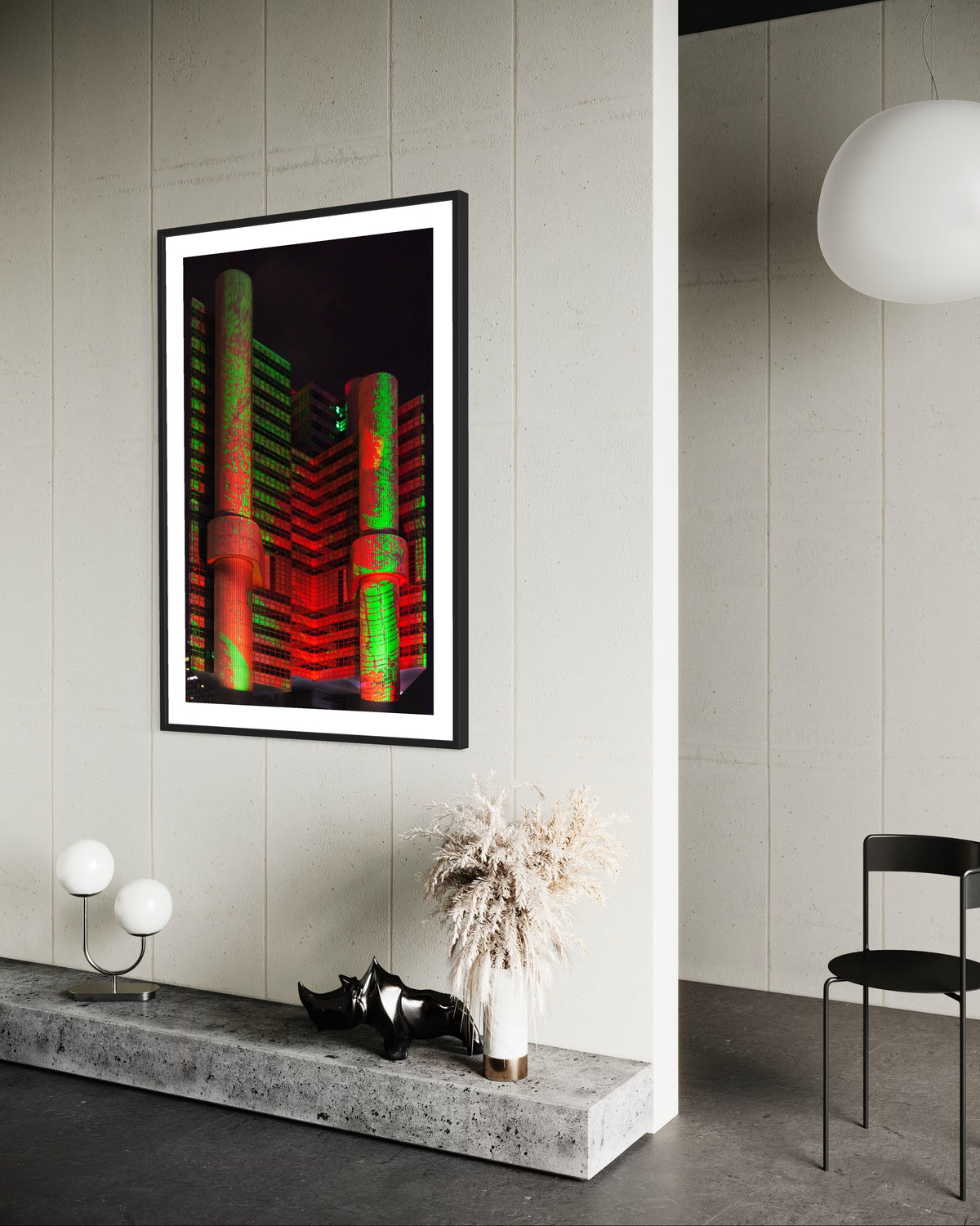 Munich/ München GREEN BUILDING 2015 HVB Tower 2015 (signed + Frame)
