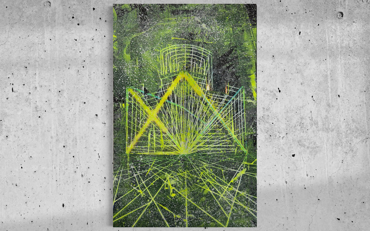 Overpainting on Canvas 2022 // Unna Time Cycles 2017 video installation