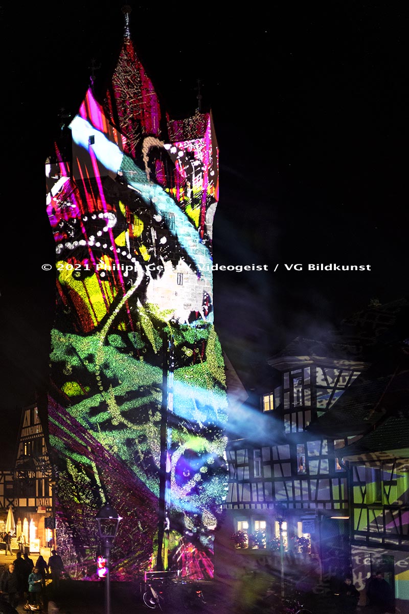 Herzogenaurach Fehnturm „Glücksachen“ 2021 (signed + Frame)