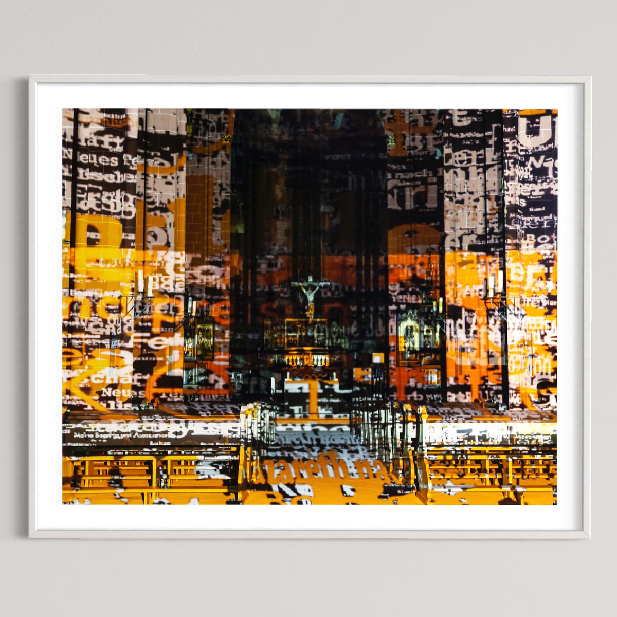 Frankfurt Kaiserdom St. Bartholomäus 2012  (signed + Frame)