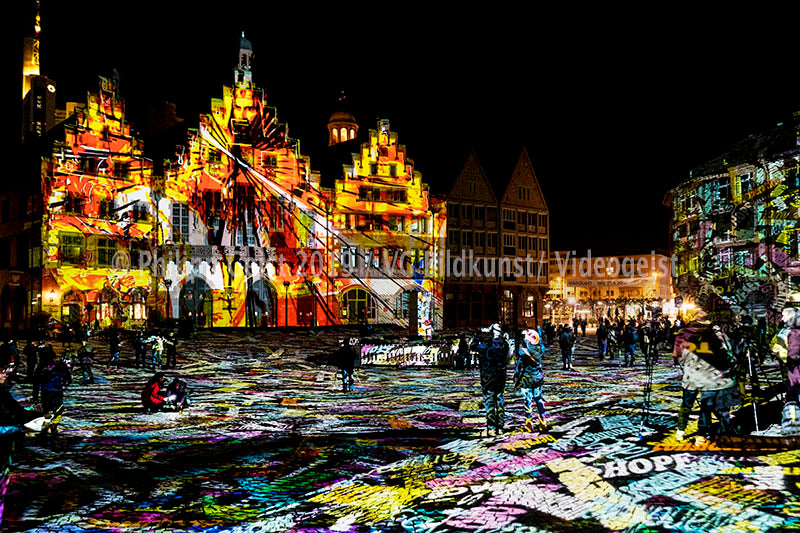Frankfurt Römer Luminale 2018 „Frankfurt Fades“ (signed + Frame)