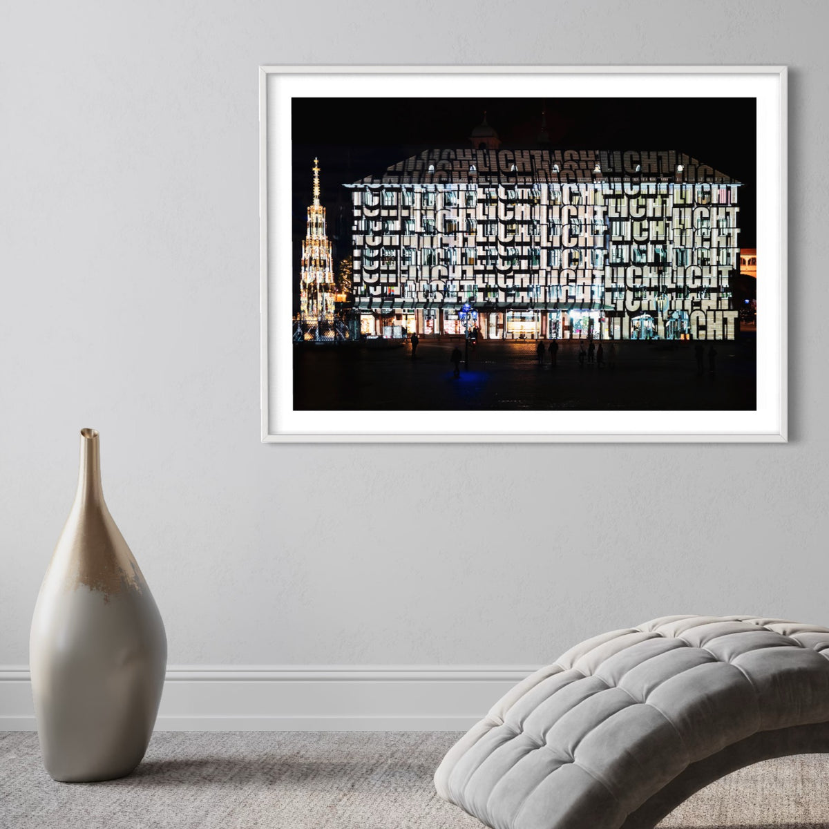 Nürnberg/ Nuremberg Rathaus „Into the Blue“ Blaue Nacht 2017 (signed + Frame)