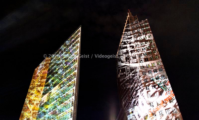 Berlin / Potsdamer / Platz Festival of Lights 2012 "Time Drifts - WORDS OF BERLIN" 10.-21 October 2012 (signed + Frame)