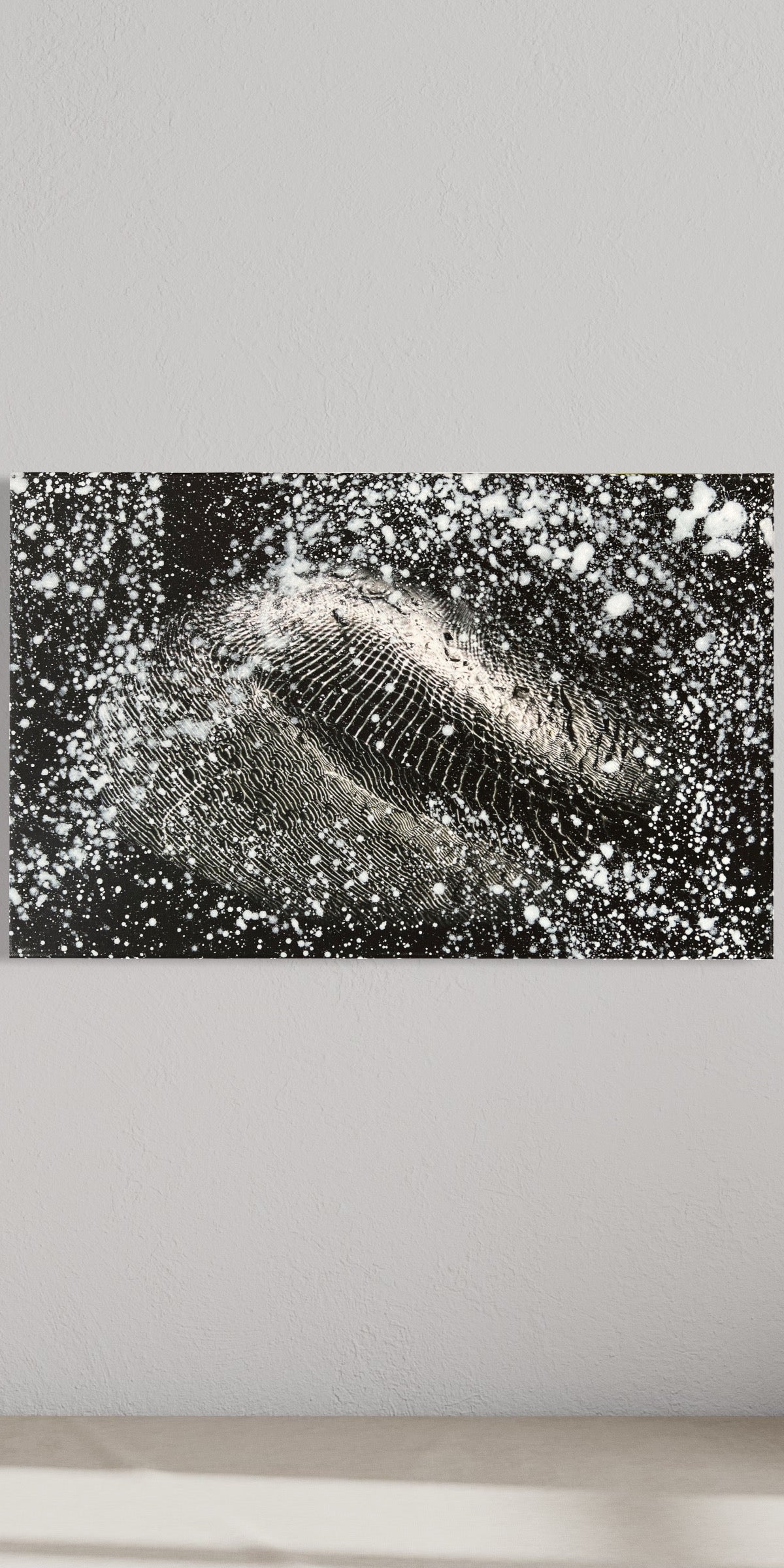 Overpainting on Canvas 2022 // Hidden Places // Stone / Stein 2021